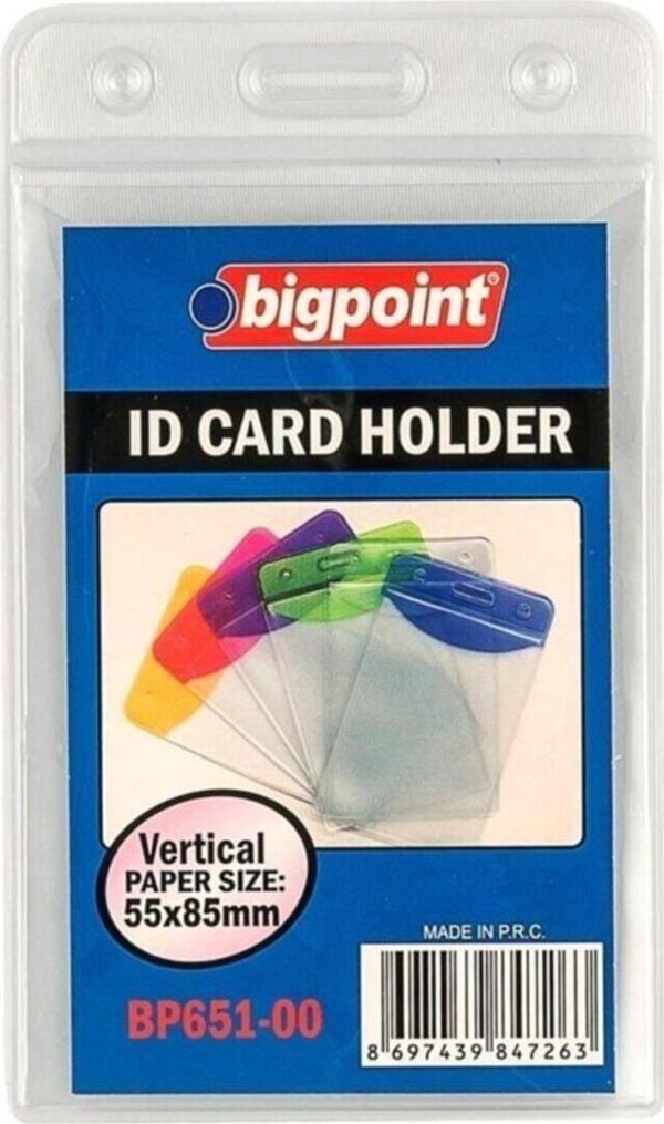 Bigpoint Korumalı Kart Poşeti Dikey Şeffaf 55X85Mm 10`Lu Paket - Image 1
