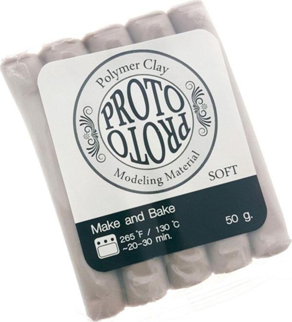 Hobi24 Proto Polimer 6'Lı Kutu Kil 50 Gr. - Light Grey 5577065 - Image 1