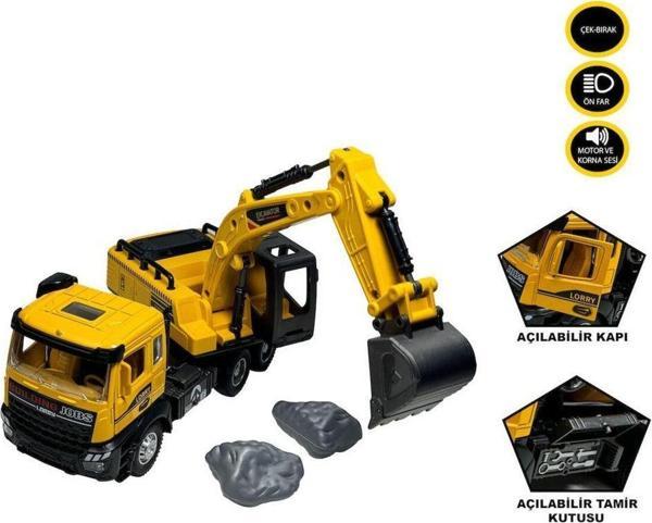 Vardem Oyuncak Vardem Sesli Ve Işıklı Çek Bırak Kamyon Ekskavatör Xx992 - 01Ab - Image 1