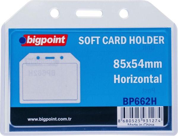 Bigpoint Yaka Kartı Kart Kabı Soft Esnek Çok Amaçlı Yatay 85X54 Mm. 1 Adet - Image 1