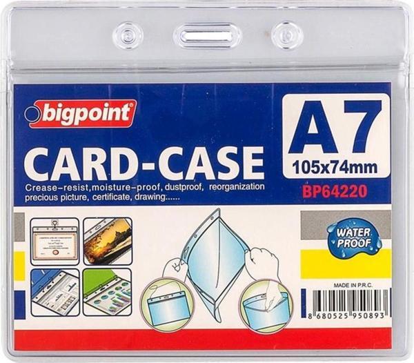 Bigpoint Kilitli Kart Poşeti Yaka Kartı Yatay A7 (105X74Mm) 100'Lü - Image 1