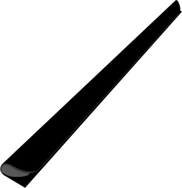 Bigpoint Oval Profil(Sırtlık) 12 Mm Siyah 100'Lü Kutu - Image 1