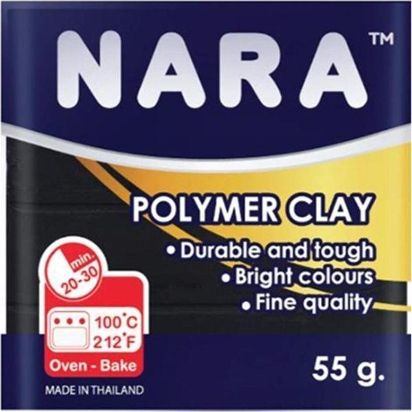 Nara Polimer Kil 55 Gram Siyah - Black Polymer Clay Pm24 - Image 1