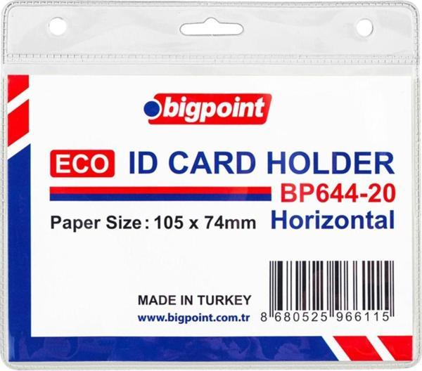 Bigpoint Eco Kart Poşeti Yaka Kartı Yatay 105X74Mm 10 Adet - Image 1