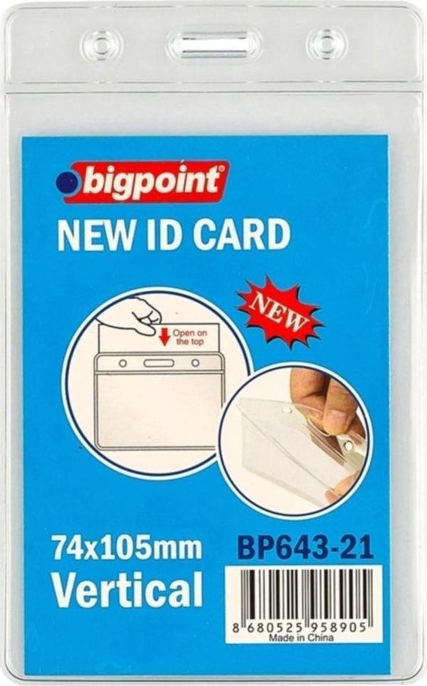 Bigpoint Dikey Kart Poşeti 74X105 Mm 10'Lu Poşet - Image 1