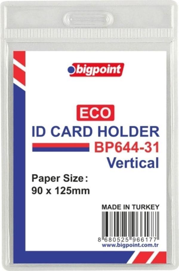 Bigpoint Eco Kart Poşeti Dikey 90X125Mm 100'Lü Poşet - Image 1