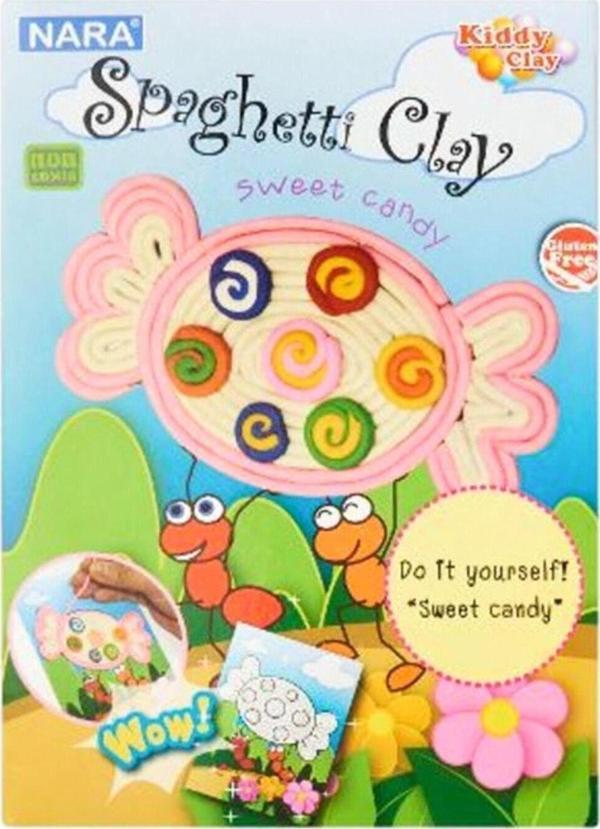 Kiddy World Kiddy Clay Spagetti Hamur 8 Renk 100 Gram Sweet Candy - Image 1
