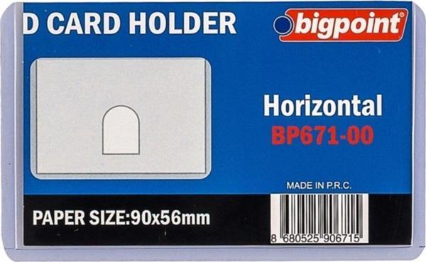 Bigpoint Kart Kabı Şeffaf 90X53 Mm 10'Lu Poşet - Image 1