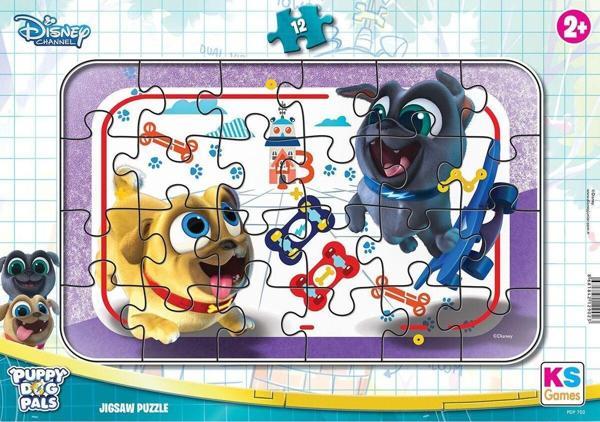 Ks Games 12 Parça Puppy Dog Pals Frame Puzzle - Image 1