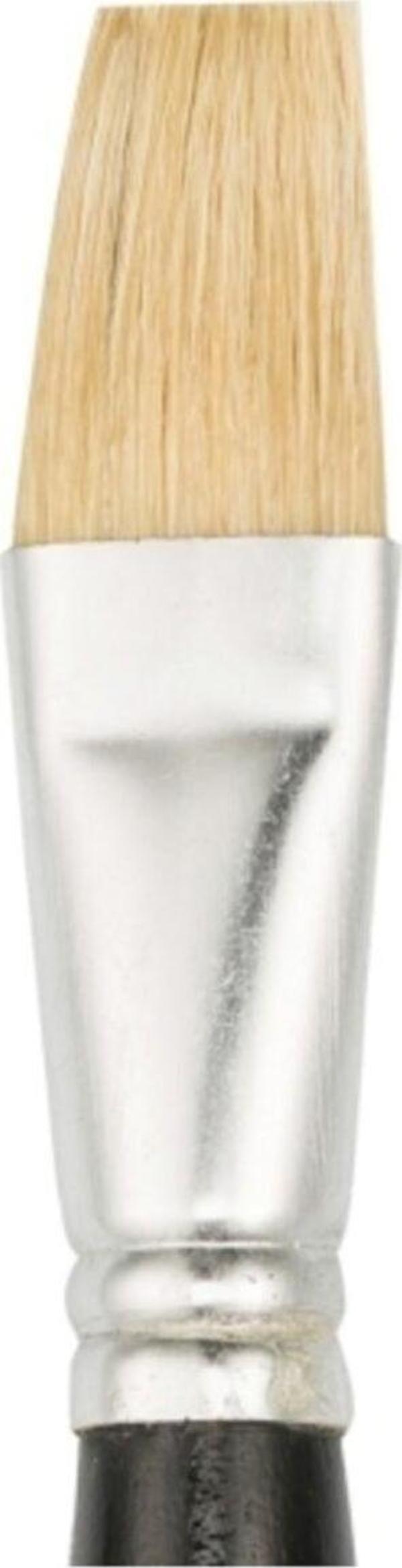 Bigpoint 358F Serisi Beyaz Doğal Kıl Düz Kesik Fırça No 24 - Image 1