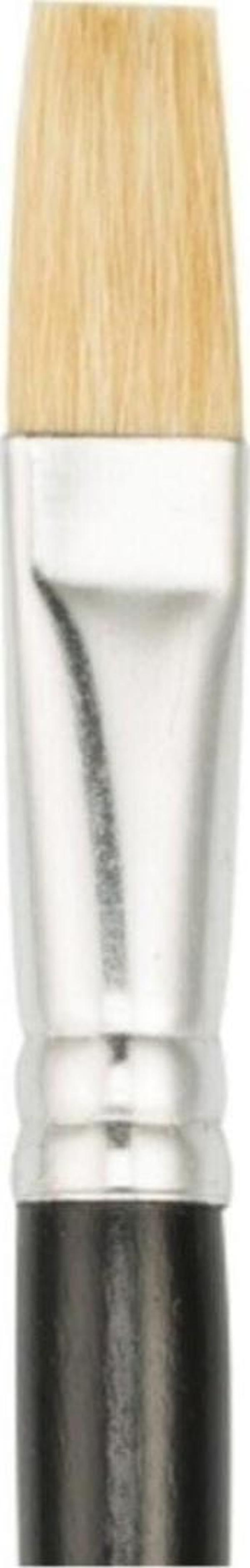 Bigpoint 358F Serisi Beyaz Doğal Kıl Düz Kesik Fırça No 18 - Image 1