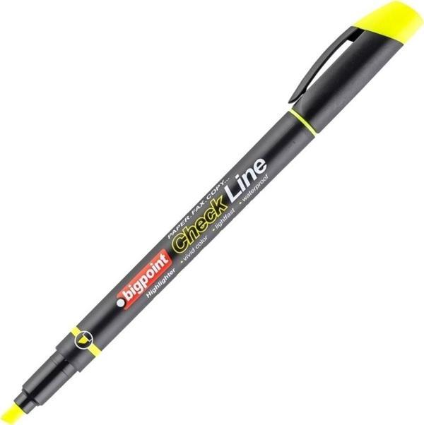 Bigpoint Fosforlu Kalem Cep Tipi Sarı 12'Li Kutu - Image 1