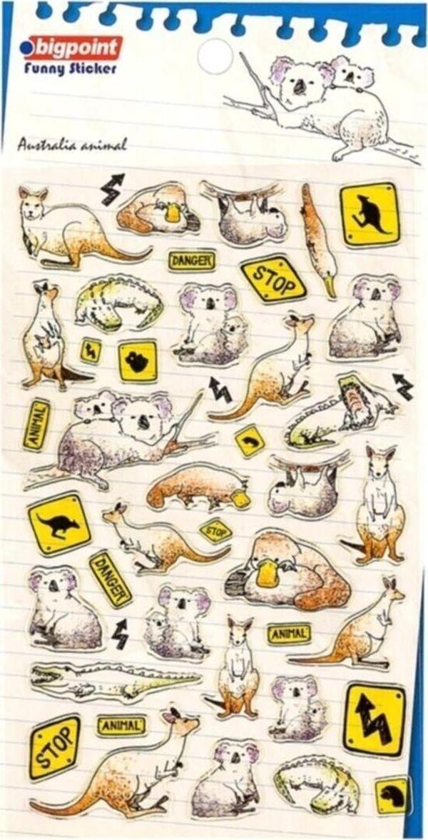 Bigpoint Kırtasiye Ve Oyuncak Dünyası Sticker Kangrular Tekli Paket ( 1 Adet Fiyatıdır ) - Image 1