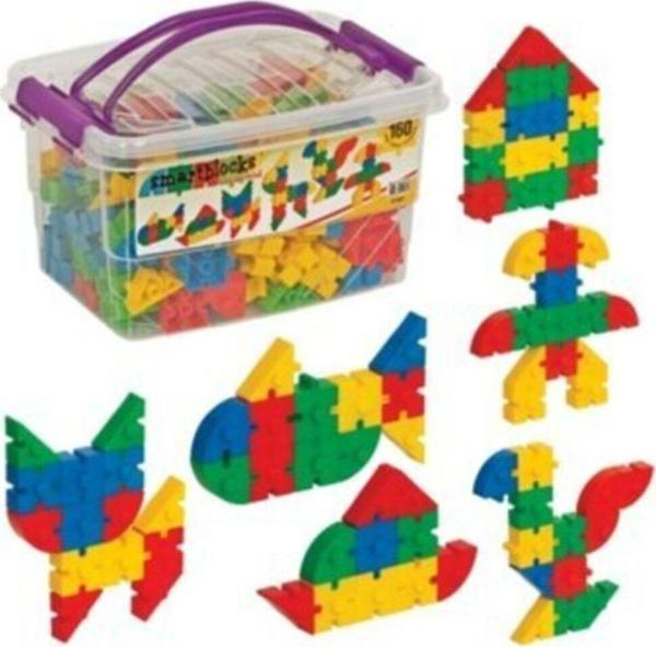 Dede Greenstone Smart Blocks Box 160 Parça Eğitici Puzzle - Image 1