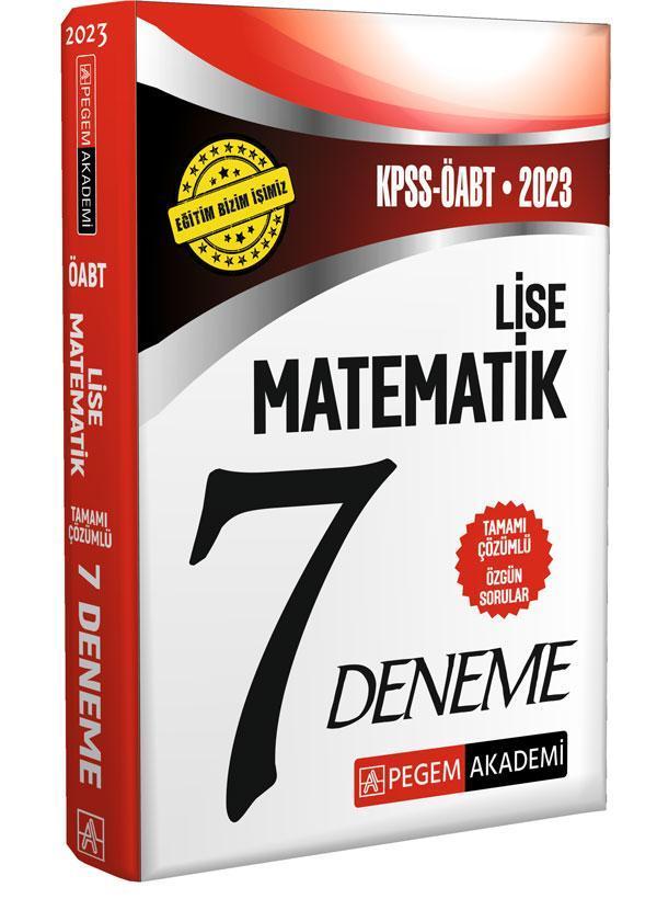 2023 KPSS ÖABT Lise Matematik Öğretmenliği 7 Deneme - Pegem Akademi Yayıncılık - Image 1