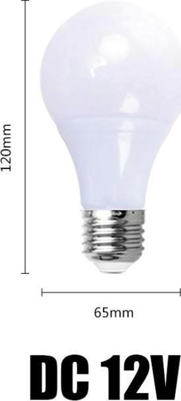 VOLTEK 12-48V LED AMPUL E27 9W 6500K 806 LÜMEN AC-DC - Image 1