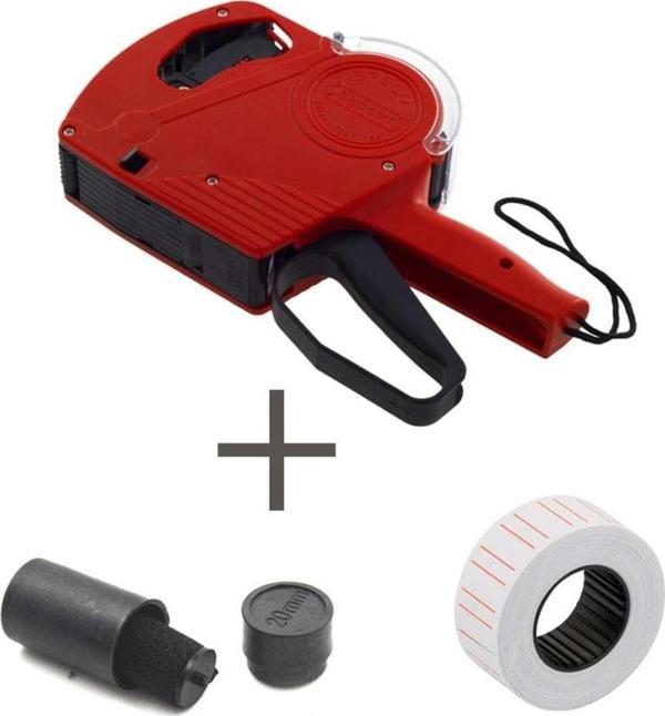 Bigpoint Fiyat Etiket Makinesi Kırmızı + Etiket Ve Kartuş - Image 1