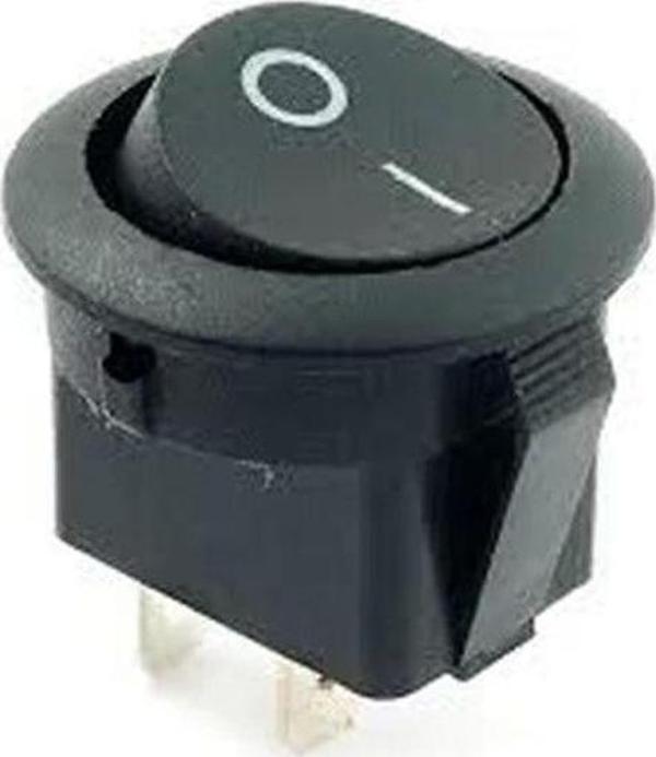 ENDER Yuvarlak Işıksız Anahtar 21mm Siyah - Image 1