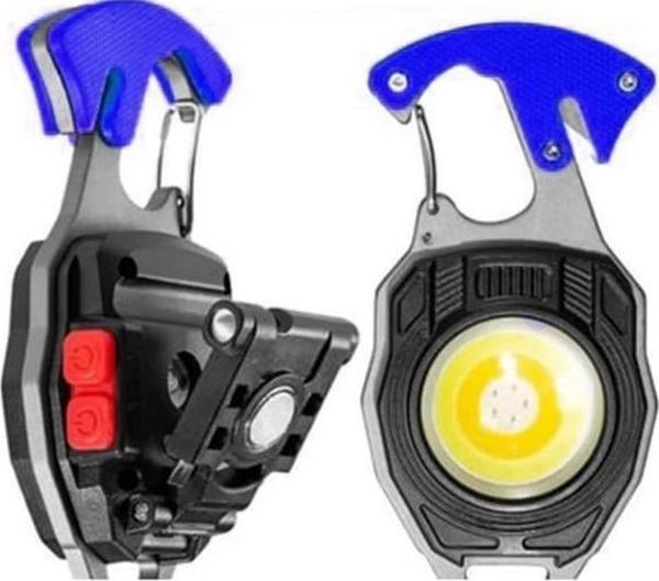 GOLD ORİON Şarjlı 10w Cob Ledli Şarjlı Çakmaklıklı Anahtarlık Kamp Feneri - Image 1