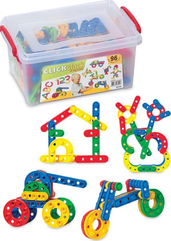 Dede Click Clack Puzzle Küçük Boy Box 96 Parça Oyuncak 03144 - Image 1