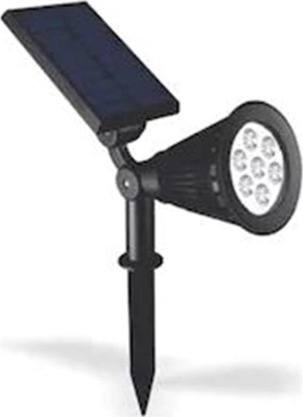HELİOS 7W SOLAR BAHÇE ARMATÜRÜ VE KAZIKLI BEYAZ - Image 1