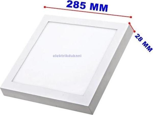 HIGHTEK 24W 30x30 Kare Led Panel Armatür Sıva Üstü Beyaz 6500K - Image 1