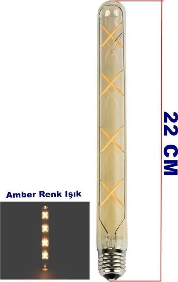 CATA 4W Rustik Led Ampul Amber Uzun 22Cm - Image 1