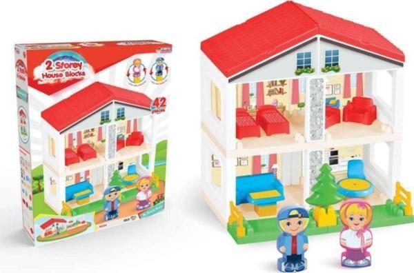 Dede 2 Katlı Ev Bloklar Oyuncak 03234 - Image 1