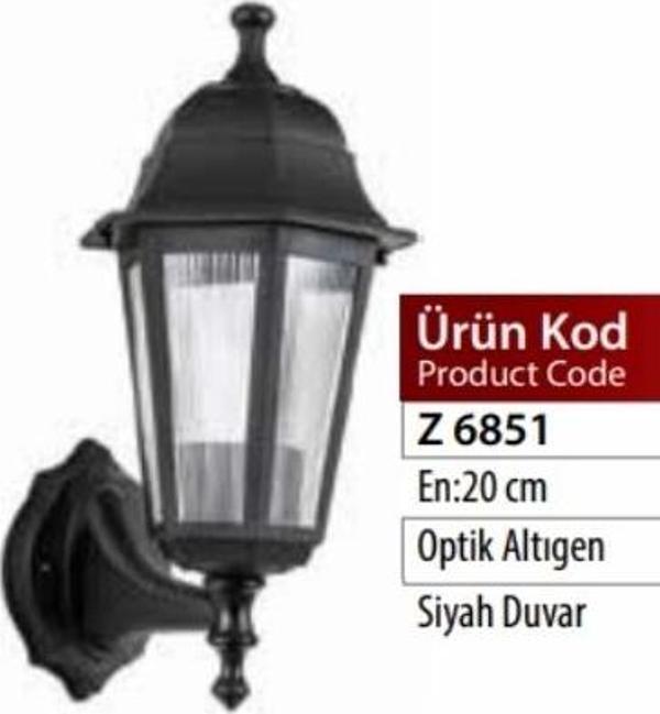 ZERPA ALTIGEN DUVAR APLİK SİYAH - Image 1