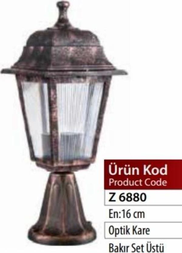 ZERPA KARE SET ÜSTÜ ARMATÜR BAKIR ESKİTME - Image 1