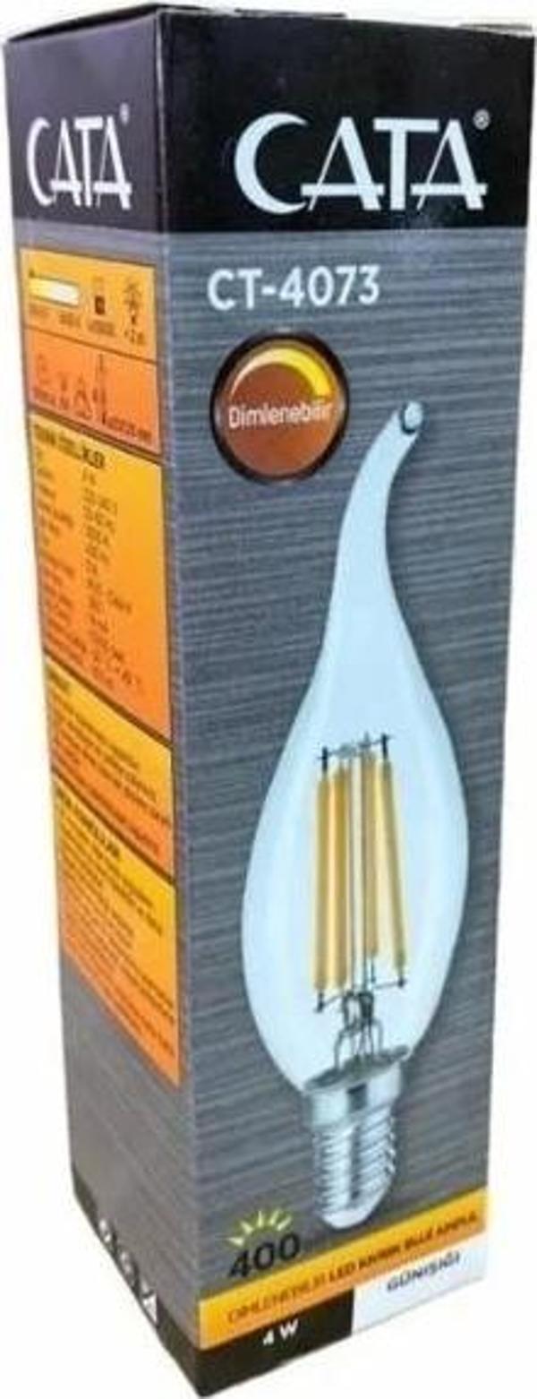 CATA E-14 4W KIVRIK RUSTİK LED AMPUL GÜN IŞIĞI - Image 1