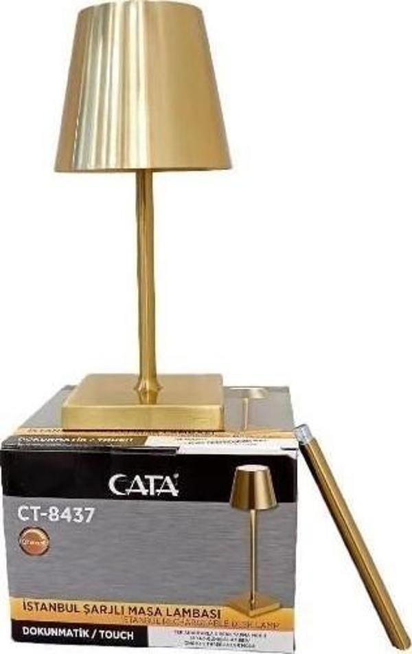CATA İSTANBUL ŞARJLI MASA LAMBASI DOKUNMATİK 3 RENK BEYAZ-GÜNIŞIĞI-AMBER - Image 1
