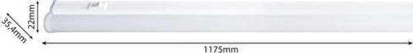 İNOLED 120 CM 16W GÜNIŞIĞI 3000K T5 LED BANT ARMATÜR ANAHTARLI - Image 1