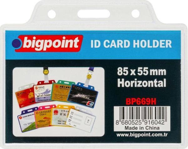 Bigpoint Kart Poşeti Yatay Şeffaf 85X55Mm 10'Lu Poşet - Image 1