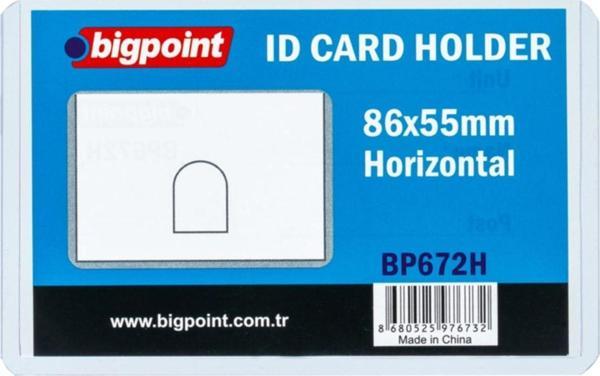 Bigpoint Kimlik, Ehliyet Kabı Şeffaf 86X55Mm 10'Lu Poşet - Image 1