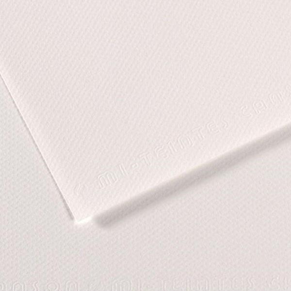Canson Fon Kartonu (Dokulu) Mı - Teıntes 50X65 160 Gr Whıt 335 - 10 - Lı - Pkt - Image 1