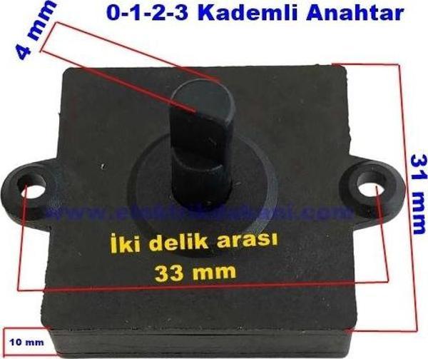 RAKS Çevirmeli Vantilatör Anahtarı 0-1-2-3 - Image 1