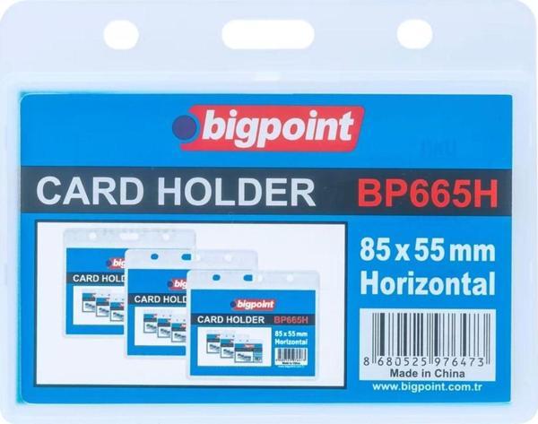 Bigpoint Çift Taraflı Pp Kart Kabı Yatay Şeffaf 85X55Mm 10'Lu Poşet - Image 1