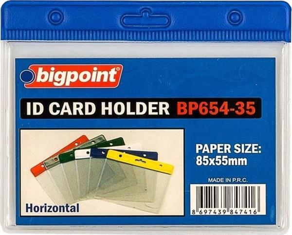 Bigpoint Kart Poşeti Yatay Mavi 85X55Mm 10'Lu Poşet - Image 1