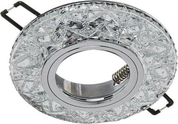 CATA Sim Dekoratif Cam Spot Yuvarlak Kristal Krom 3w Efektli 4000K GU10 (Duy Ampul Hariç) - Image 1