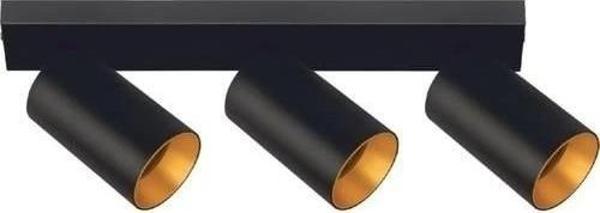 CATA Urartu Siyah 3Lü Sıva Üstü Armatür 3xGU-10 (Ampulsüz) - Image 1