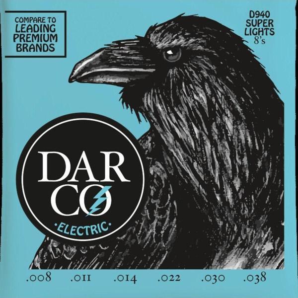 Darco D940 Süper Lights 8'' (008-038) Numaar Elektro Gitar Tel Seti-Pena Hediyeli - Image 1