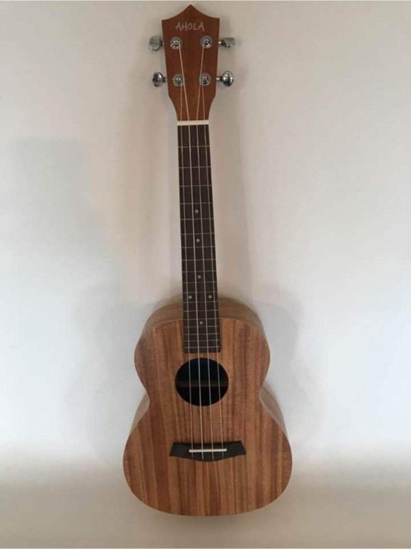 AHOLA Masif Maun Ağacı 26 Inc Tenör Boy Ukulele-Gül Klavye Ve Eşikli - Image 1