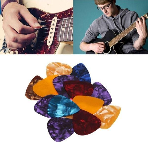Alice 0.71 Numara Karma Renk Sedefli 10 Adet Gitar Penası-10 Adet - Image 1