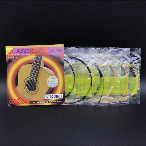 Alice 3 Paket A-107Bk Siyah Misinalı Klasik Gitar Tel Seti-3 Set Birden -Extra Pena Hediyeli - Image 1