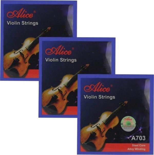 Alice 3 Paket A-703 Model Keman Tel Seti-3 Set Birden - Image 1