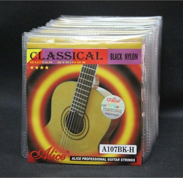 Alice A107Bkh Model Siyah Renk Klasik Gitar Tel Seti-Pena Hediyeli - Image 1