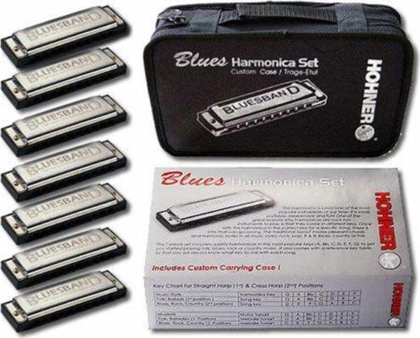 Hohner Özel Çantalı  Blues Mızıka Seti 7 Adet - Image 1
