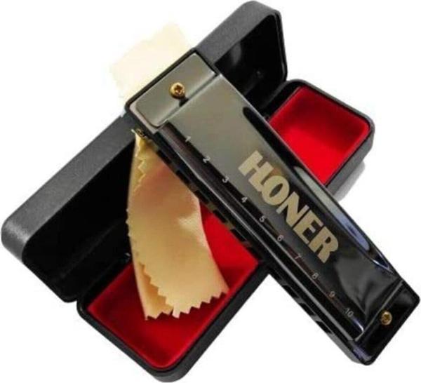 HONER 10 Delik Chromatik Metal Ağız Mızıkası - Image 1