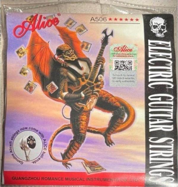 Alice A506 Model 2 Paket Elektro Gitar Tel Seti-Pena Hediyeli-2 Paket Tel Birden - Image 1